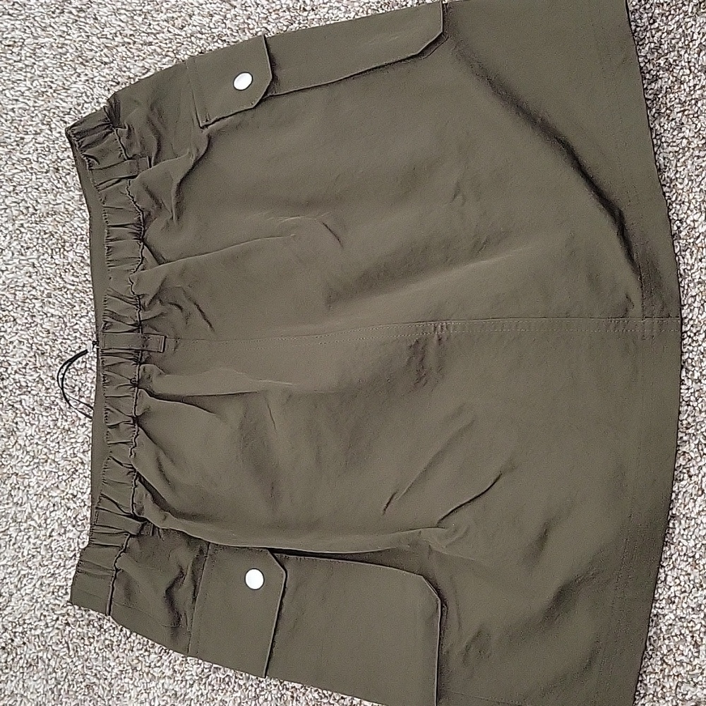 NWT Women's Cargo Mini Skirt - Future Collective Dark Olive Green - Picture 5 of 6